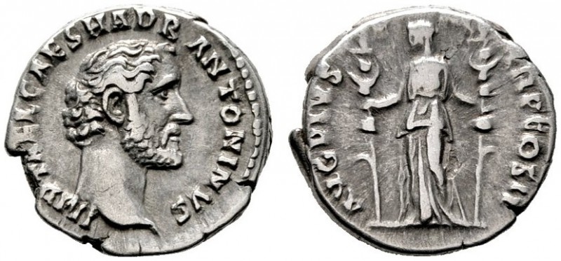 RÖMISCHE KAISERZEIT   Antoninus Pius (138-161)   (D) Denarius (3,41g), Roma, 13...