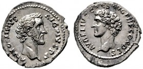  RÖMISCHE KAISERZEIT   Antoninus Pius (138-161)   (D) Denarius (2,99g), Roma, 139 n. Chr. Av.: ANTONINVS - AVG PIVS P P, Kopf des Antoninus Pius n.r. ...