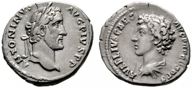  RÖMISCHE KAISERZEIT   Antoninus Pius (138-161)   (D) Denarius (3,60g), Roma, 13...