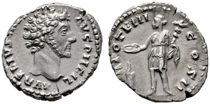  RÖMISCHE KAISERZEIT   Marcus Aurelius (161-180)   (D) Denarius (3,44g), Roma, 1...