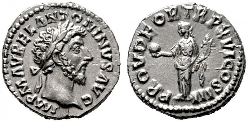  RÖMISCHE KAISERZEIT   Marcus Aurelius (161-180)   (D) Denarius (3,28g), Roma, D...