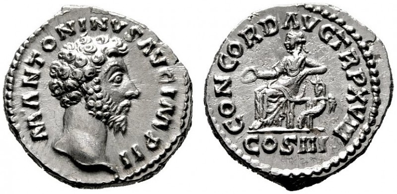 RÖMISCHE KAISERZEIT   Marcus Aurelius (161-180)   (D) Denarius (3,45g), Roma, D...