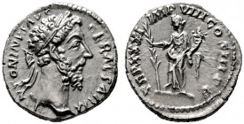  RÖMISCHE KAISERZEIT   Marcus Aurelius (161-180)   (D) Denarius (3,36g), Roma, Dezember 176-Herbst 177 n. Chr. Kopf mit Lorbeerkranz / Hilaritas mit Z...