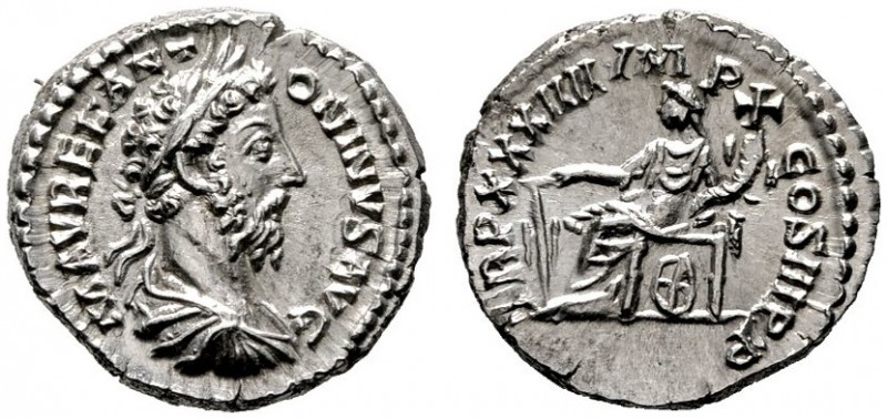  RÖMISCHE KAISERZEIT   Marcus Aurelius (161-180)   (D) Denarius (3,29g), Roma, D...