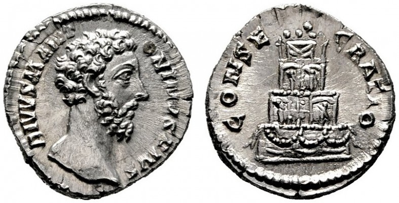  RÖMISCHE KAISERZEIT   Marcus Aurelius (161-180)   (D) Denarius (3,31g), Roma, 1...