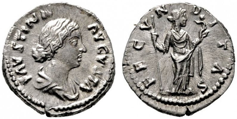  RÖMISCHE KAISERZEIT   Faustina Minor (147-176)   (D)  unter Marcus Aurelius 161...