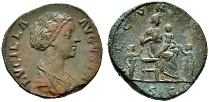  RÖMISCHE KAISERZEIT   Lucilla (163-169/181)   (D) Sestertius (19,87g), Roma, 16...