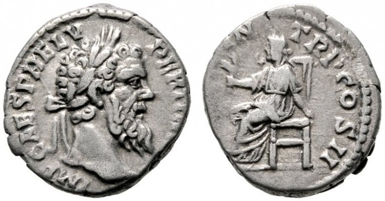  RÖMISCHE KAISERZEIT   Pertinax (192-193)   (D) Denarius (3,45g), Roma, Januar-M...