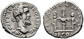  RÖMISCHE KAISERZEIT   Septimius Severus (193-211)   (D) Denarius (3,18g), Roma, 193-194 n. Chr. Av.: IMP CAE L SEP - SEV PERT AVG, Kopf mit Lorbeerkr...