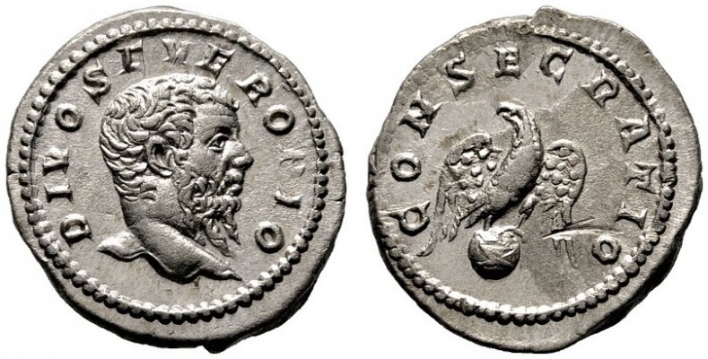  RÖMISCHE KAISERZEIT   Septimius Severus (193-211)   (D)  Konsekrationsprägungen...