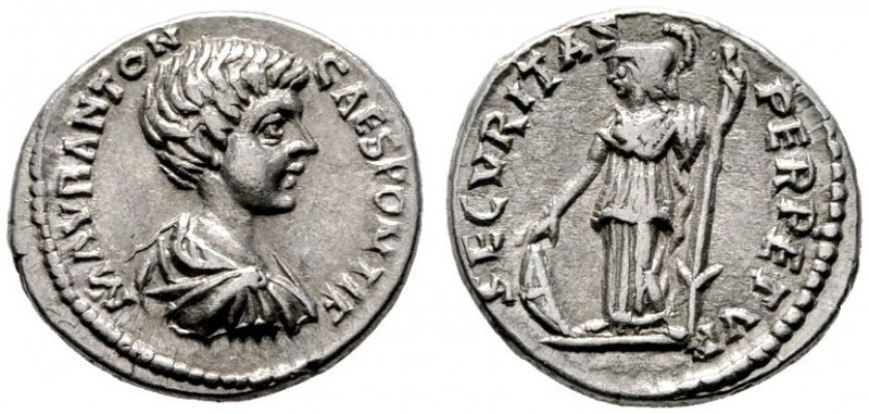  RÖMISCHE KAISERZEIT   Caracalla (198/211-217)   (D)  als Caesar 196-198. Denari...