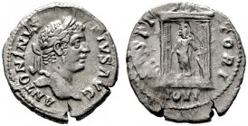  RÖMISCHE KAISERZEIT   Caracalla (198/211-217)   (D) Denarius (3,05g), Roma, 206-210 n. Chr. Av.: ANTONINVS - PIVS AVG, Kopf mit Lorbeerkranz n.r. Rv....