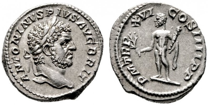  RÖMISCHE KAISERZEIT   Caracalla (198/211-217)   (D) Denarius (3,08g), Roma, 213...