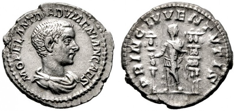  RÖMISCHE KAISERZEIT   Diadumenianus (218)   (D) Denarius (3,44g), Roma, Mai 217...