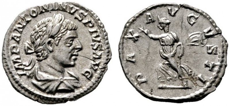  RÖMISCHE KAISERZEIT   Elagabalus (218-222)   (D) Denarius (1,91g), Roma, 219-22...