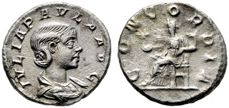  RÖMISCHE KAISERZEIT   Iulia Paula (219-220)   (D) Denarius (2,73g), Roma, 219-2...