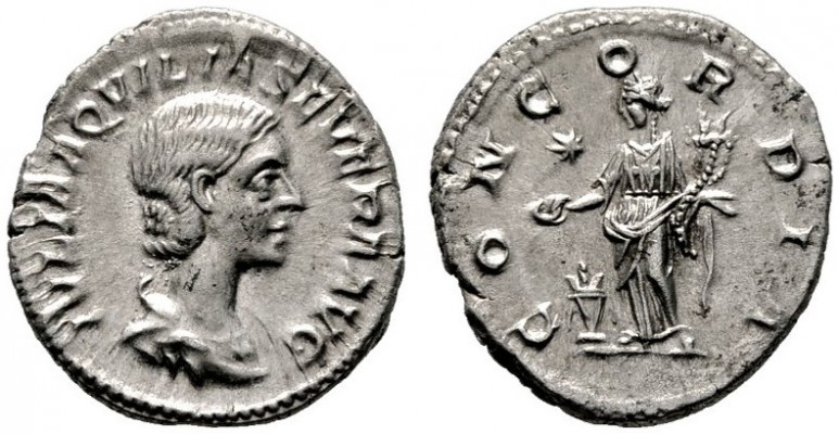  RÖMISCHE KAISERZEIT   Aquilia Severa (220/221-222)   (D) Denarius (2,67g), Roma...