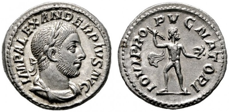  RÖMISCHE KAISERZEIT   Severus Alexander (222-235)   (D) Denarius (3,63g), Roma,...