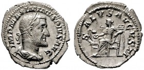  RÖMISCHE KAISERZEIT   Maximinus I. Thrax (235-238)   (D) Denarius (3,26g), Roma, März 235-Januar 236 n. Chr. Büste mit Lorbeerkranz, Drapierung und K...