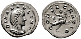  RÖMISCHE KAISERZEIT   Paulina (235-236)   (D) Denarius (3,04g), Roma, posthum, 236-238 n. Chr. Av.: DIVA PAVLINA, Büste capite velato mit Drapierung ...