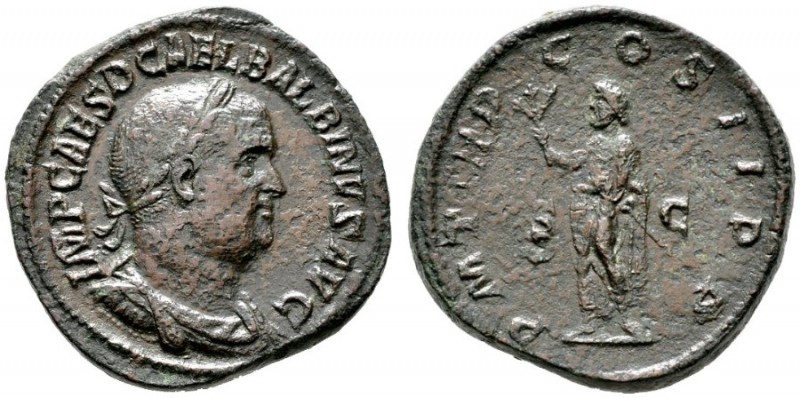  RÖMISCHE KAISERZEIT   Balbinus (238)   (D) Sestertius (23,07g), Roma, Januar/Fe...
