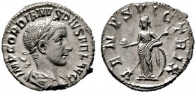  RÖMISCHE KAISERZEIT   Gordianus III. (238-244)   (D) Denarius (2,93g), Roma, Hochzeitsemission, Sommer 241 n. Chr. Büste mit Lorbeerkranz, Drapierung...