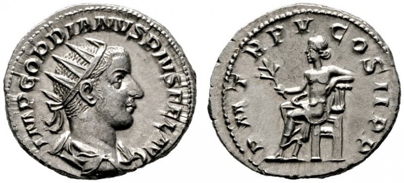  RÖMISCHE KAISERZEIT   Gordianus III. (238-244)   (D) AR-Antoninianus (4,25g), R...