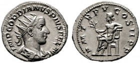  RÖMISCHE KAISERZEIT   Gordianus III. (238-244)   (D) AR-Antoninianus (4,25g), Roma, 4. Emission, 241-243 n. Chr. Büste mit Strahlenkrone, Drapierung ...