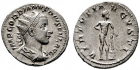  RÖMISCHE KAISERZEIT   Gordianus III. (238-244)   (D) AR-Antoninianus (3,92g), Roma, 4. Emission, 241-243 n. Chr. Büste mit Strahlenkrone, Drapierung ...