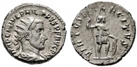 RÖMISCHE KAISERZEIT   Philippus I. Arabs (244-249)   (D) AR-Antoninianus (4,59g), Antiochia (Antakya), 244 n. Chr. Av.: IMP C M IVL PHILIPPVS P F AVG...