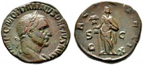  RÖMISCHE KAISERZEIT   Traianus Decius (249-251)   (D) Sestertius (14,79g), Roma, 249-251 n. Chr. Büste mit Lorbeerkranz, Kürass und leichter Drapieru...