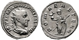  RÖMISCHE KAISERZEIT   Aemilianus (253)   (D) AR-Antoninianus (4,18g), Roma, August-Oktober 253 n. Chr. Av.: IMP AEMILIANVS PIVS FEL AVG, Büste mit St...