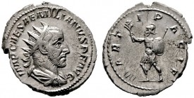  RÖMISCHE KAISERZEIT   Aemilianus (253)   (D) AR-Antoninianus (3,64g), Roma, August-Oktober 253 n. Chr. Av.: IMP CAES AEMILIANVS P F AVG, Büste mit St...