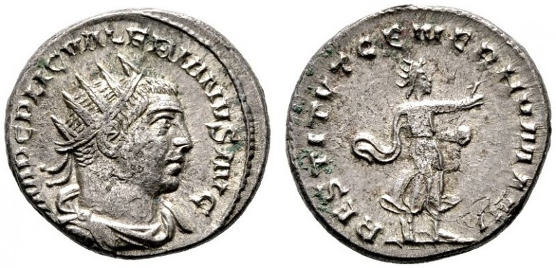  RÖMISCHE KAISERZEIT   Valerianus I. (253-260)   (D) Billon-Antoninianus (4,57g)...