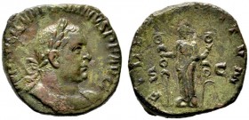  RÖMISCHE KAISERZEIT   Valerianus I. (253-260)   (D) Sestertius (18,89g), Roma, 2. Emission, 254-256 n. Chr. Büste mit Lorbeerkranz und Kürass / Fides...