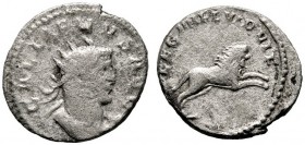  RÖMISCHE KAISERZEIT   Gallienus (253-268)   (D) Billon-Antoninianus (3,58g), Mediolanum (Mailand), 2. Emission, 260 n. Chr. Av.: GALLIENVS AVG, Büste...