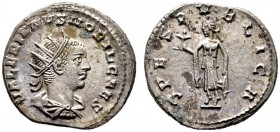  RÖMISCHE KAISERZEIT   Valerianus II. Caesar (256-258)   (D) Billon-Antoninianus (4,06g), Samosata (Samsat), 2. Emission, 257-258 n. Chr. Av.: VALERIA...