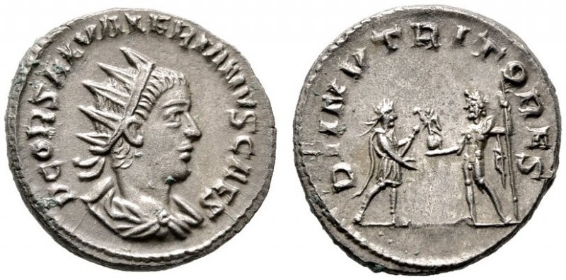  RÖMISCHE KAISERZEIT   Saloninus (260)   (D)  als Caesar 258-260. Billon-Antonin...