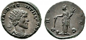  RÖMISCHE KAISERZEIT   Quintillus (270)   (D) AE-Antoninianus (3,23g), Siscia (Sisak), 1. Emission, erste Prägephase, September 270 n. Chr. Büste mit ...