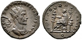  RÖMISCHE KAISERZEIT   Aurelianus (270-275)   (D) AE-Antoninianus (3,82g), Siscia (Sisak), 1. Emission, 4. Offizin, Oktober-November 270 n. Chr. Av.: ...
