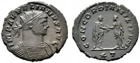  RÖMISCHE KAISERZEIT   Aurelianus (270-275)   (D) AE-Antoninianus (3,18g), Siscia (Sisak), 6. Emission, 3. Offizin, Herbst 272-Anfang 274 n. Chr. Büst...