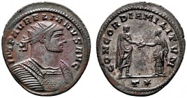  RÖMISCHE KAISERZEIT   Aurelianus (270-275)   (D) AE-Antoninianus (3,59g), Siscia (Sisak), 6. Emission, 3. Offizin, Herbst 272-Anfang 274 n. Chr. Büst...
