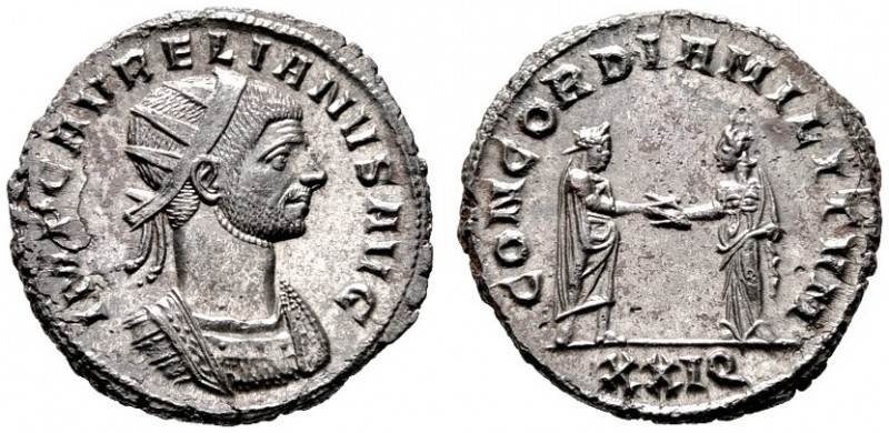  RÖMISCHE KAISERZEIT   Aurelianus (270-275)   (D) AE-Antoninianus (3,93g), Sisci...