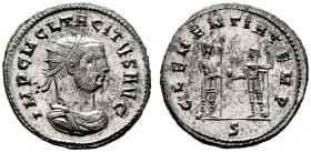  RÖMISCHE KAISERZEIT   Tacitus (275-276)   (D) AE-Antoninianus (3,88g), Cyzicus (Erdek), 3. Emission, 2. Offizin, Januar-Juni 276 n. Chr. Büste mit St...