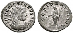  RÖMISCHE KAISERZEIT   Florianus (276)   (D) AE-Antoninianus (3,53g), Roma, 1. Emission, 1. Offizin, Juli-August 276 n. Chr. Büste mit Strahlenkrone, ...
