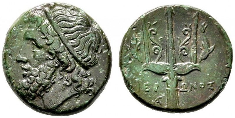  GRIECHISCHE MÜNZEN   SICILIA   Syrakusai   Hieron II. (275/270-215)   (D) Bronz...