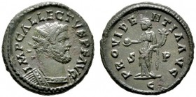  RÖMISCHE KAISERZEIT   Allectus (293-297)   (D)  Usurpator in Britannien. AE-Antoninianus (4,51g), Camulodunum (Colchester), 293-297 n. Chr. Av.: IMP ...