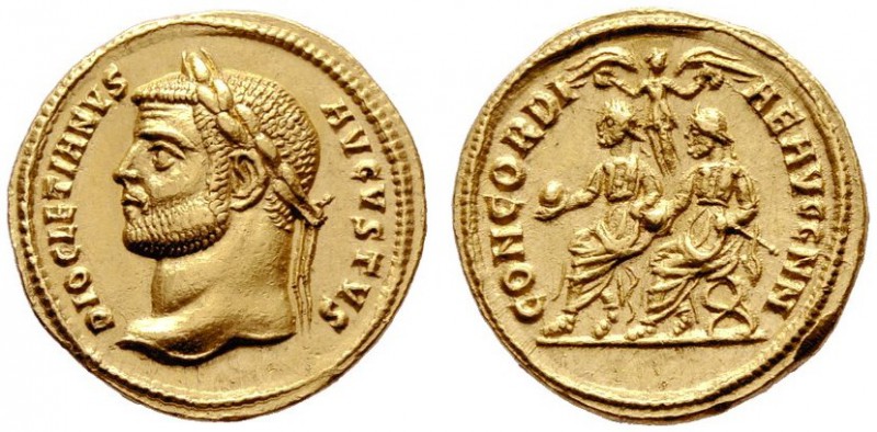  RÖMISCHE KAISERZEIT   Diocletianus (284-305)   (D)  nach der Münzreform. Aureus...