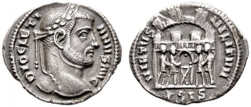  RÖMISCHE KAISERZEIT   Diocletianus (284-305)   (D) Argenteus (2,45g), Siscia (S...