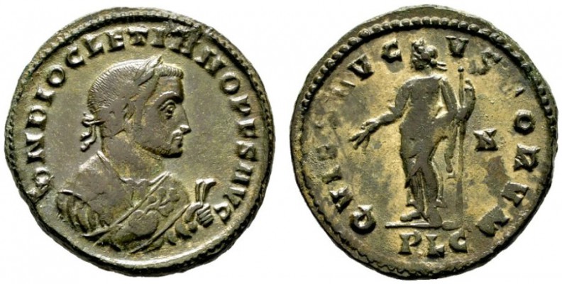  RÖMISCHE KAISERZEIT   Diocletianus (284-305)   (D) Follis (8,87g), Lugdunum (Ly...